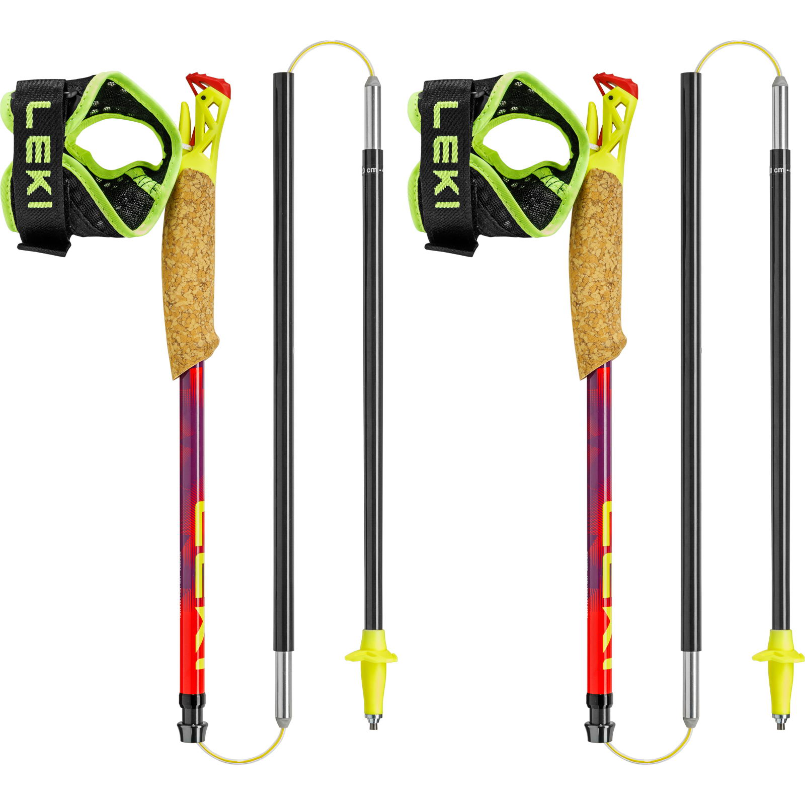 LEKI Ultratrail FX.One SL - Trailrunning-Stöcke bright red-violet-neonyellow - Bild 2