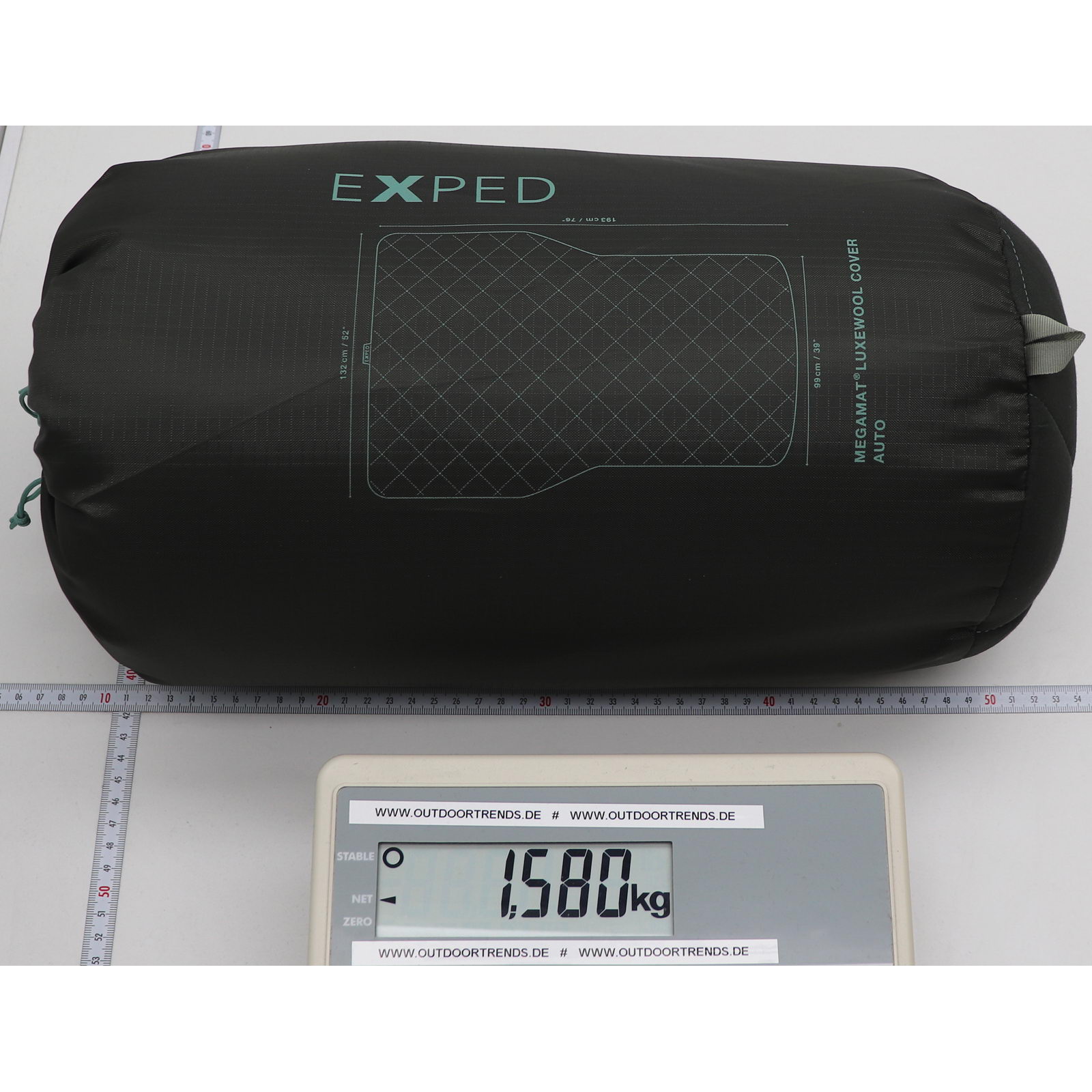 EXPED MegaMat LuxeWool Cover Auto - Mattenbezug moraine - Bild 5