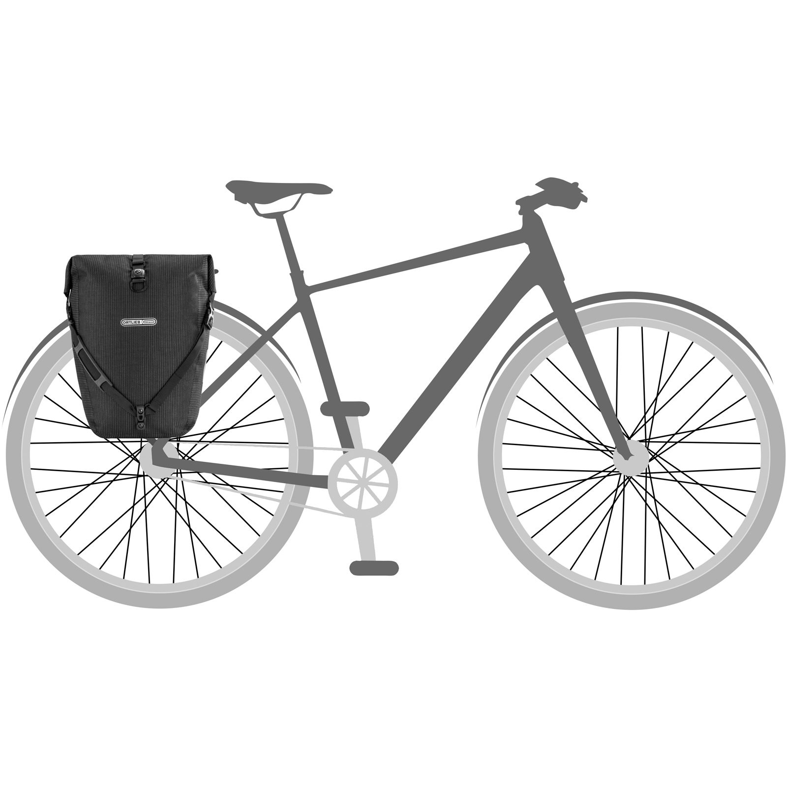ORTLIEB BACK-ROLLER 20L High-Vis QL3.1 - Fahrradtasche black-reflective - Bild 5