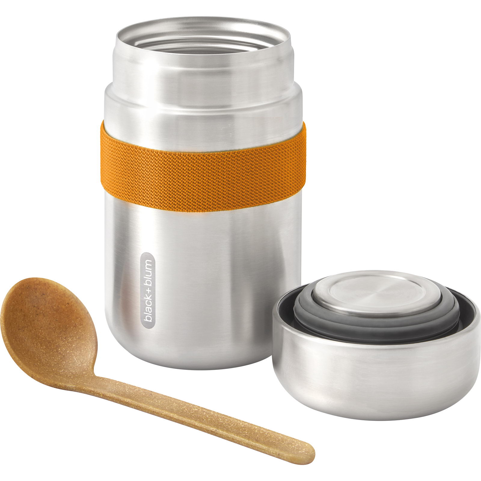 black+blum Food Flask 400 ml - Edelstahl-Thermobehälter orange - Bild 2