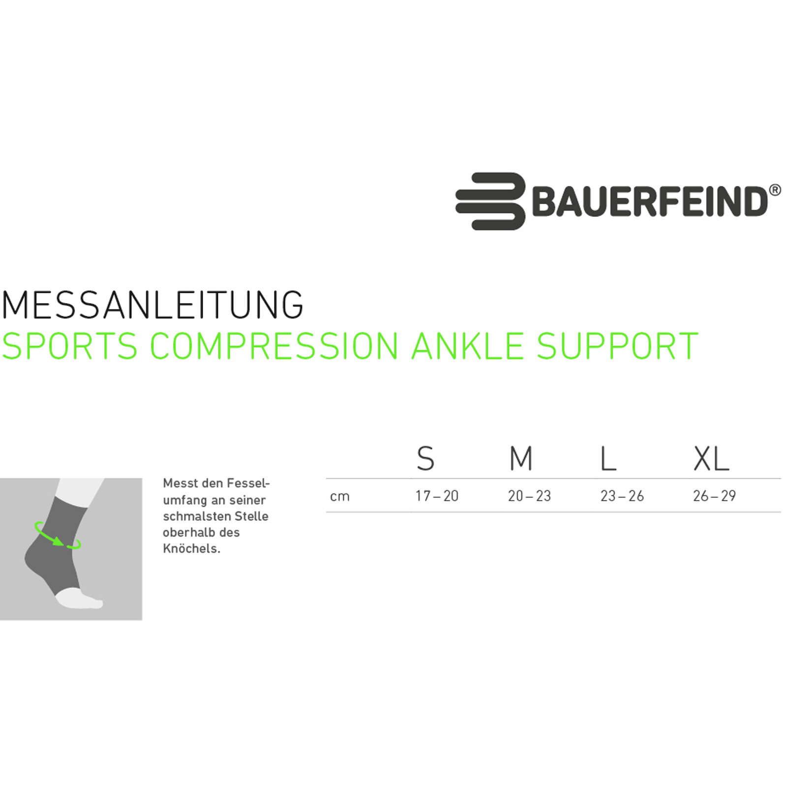 Bauerfeind Sports Sports Compression Ankle Support - Knöchel Bandage white - Bild 10