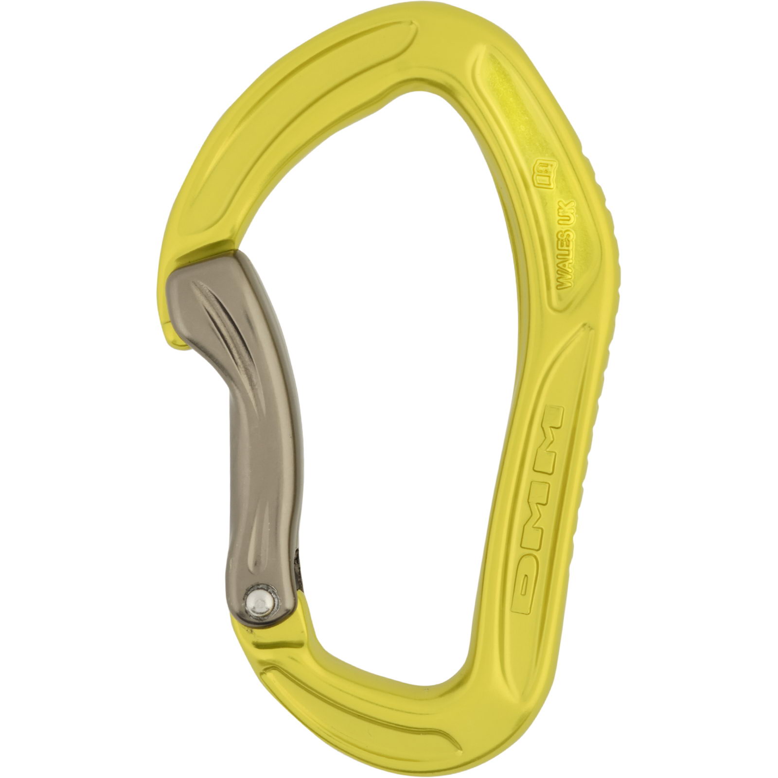 DMM Alpha Sport Bent-Gate - Schnappkarabiner lime-titanium - Bild 1