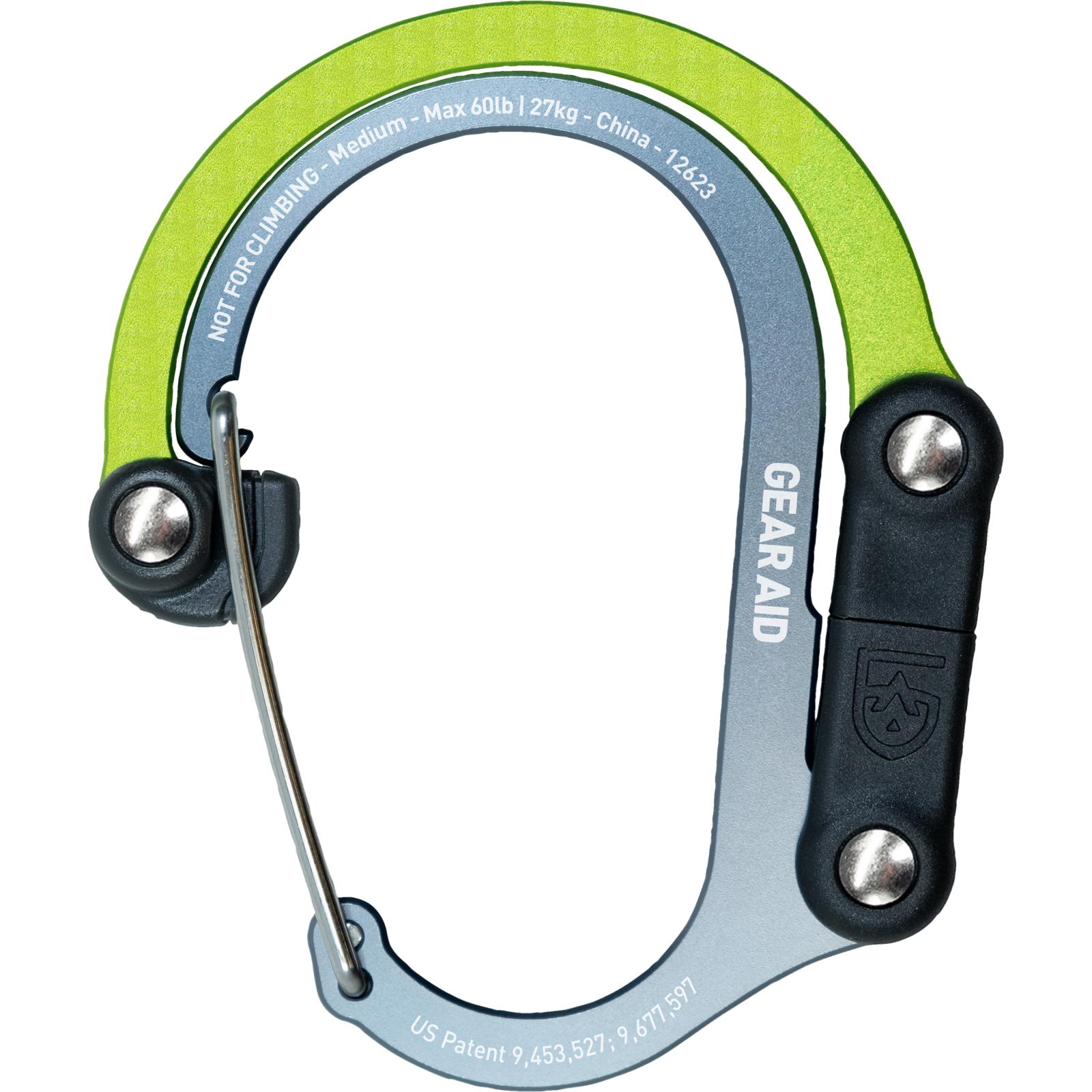 GearAid Heroclip M - Materialkarabiner grün nav - Bild 8