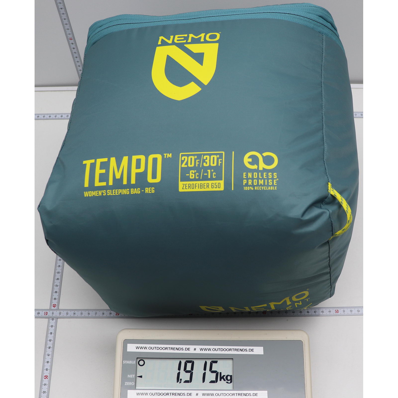 NEMO Tempo Women 20 - Kunstfaser-Schlafsack arctic-aquifer - Bild 12