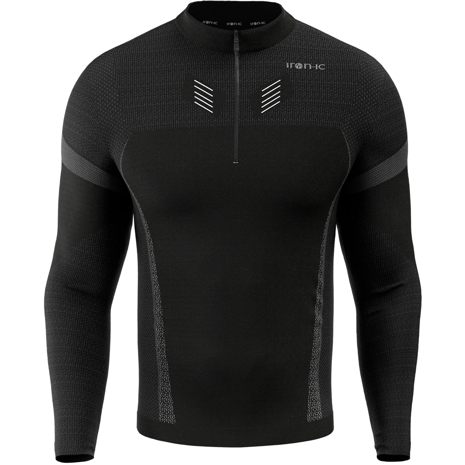 iron-ic Performance Longsleeve 1/2 Zip Man - Funktionsshirt black - Bild 1 iron-ic Performance Longsleeve 1/2 Zip Man - Funktionsshirt black - Bild 1