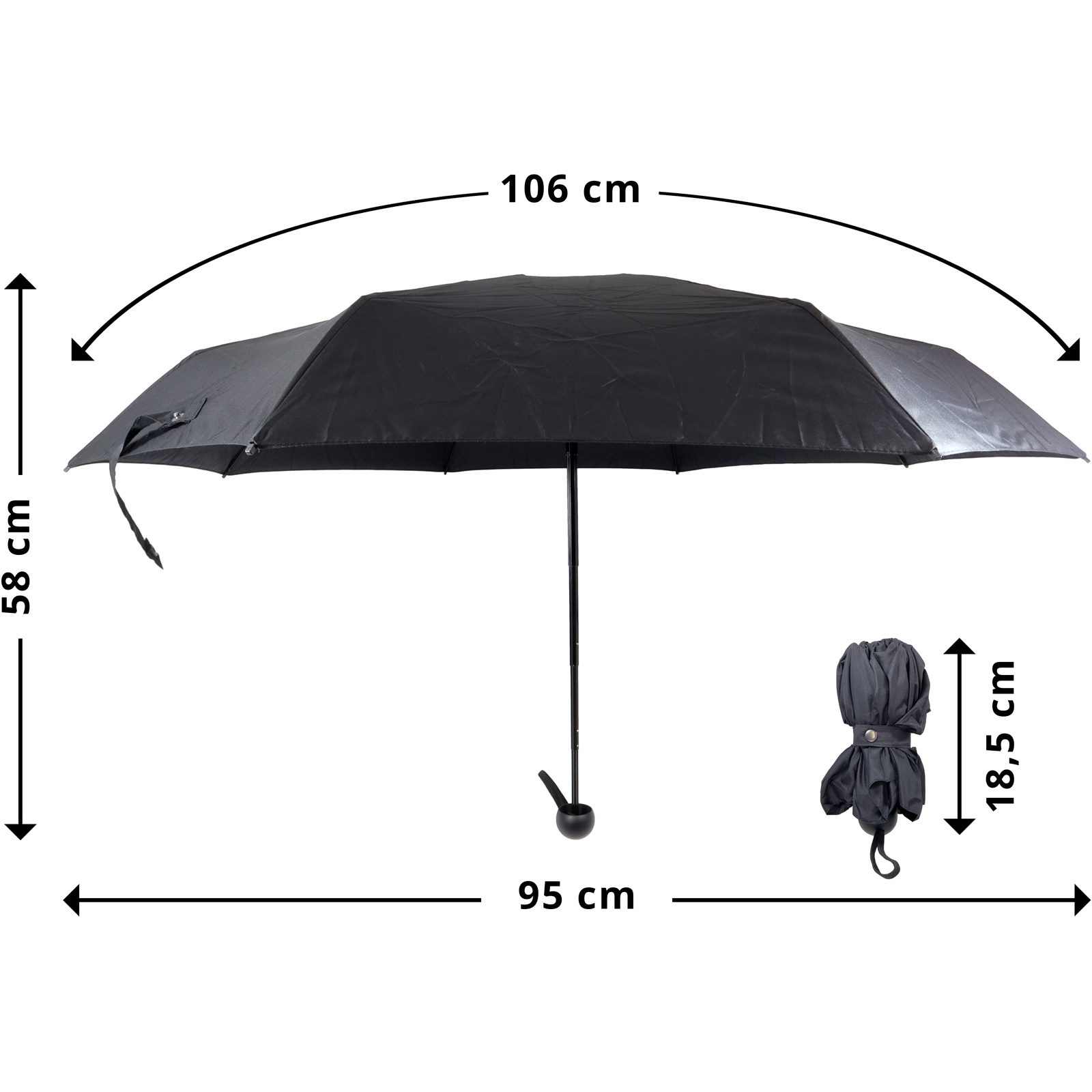 Origin Outdoors Nano - Regenschirm grey - Bild 3