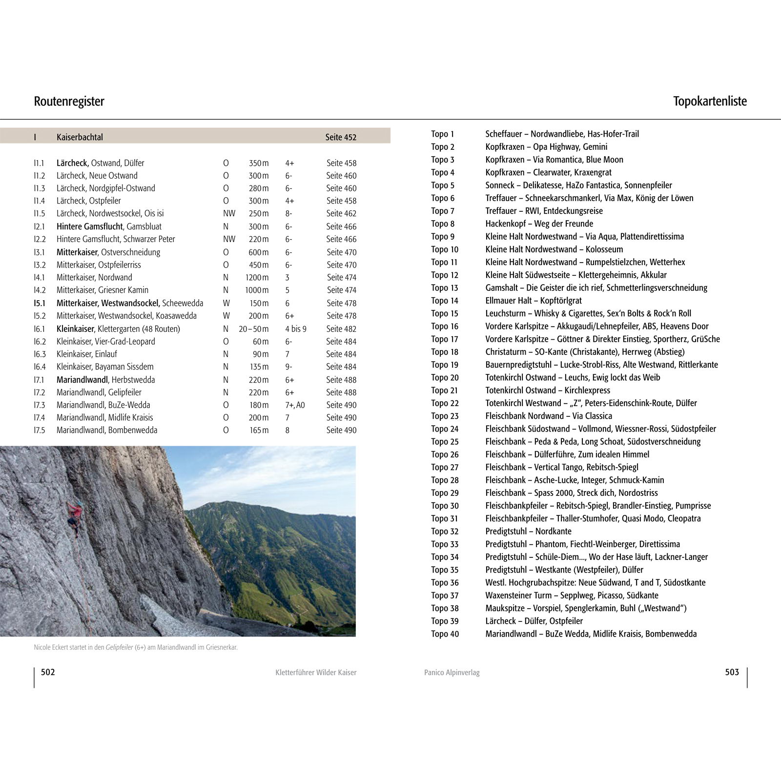 Panico Verlag Wilder Kaiser - Alpinkletterführer - Bild 13