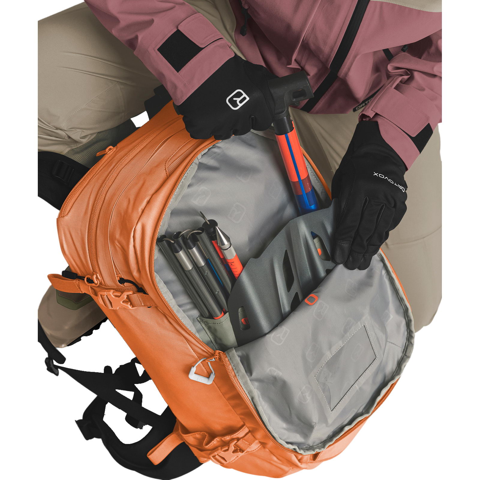 Ortovox Haute Route 30 S - Skitourenrucksack faded tangerine - Bild 5
