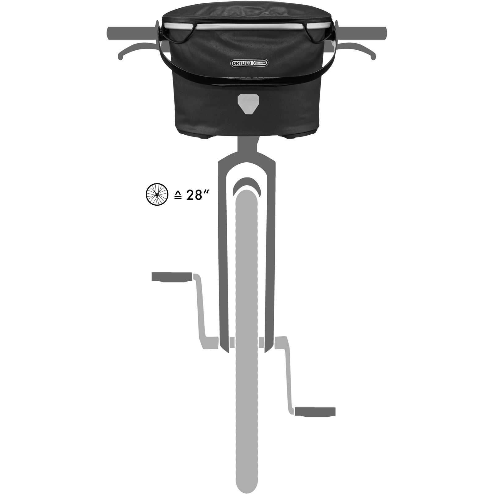 ORTLIEB UP-TOWN 17.5L - Lenkerkorb black - Bild 2