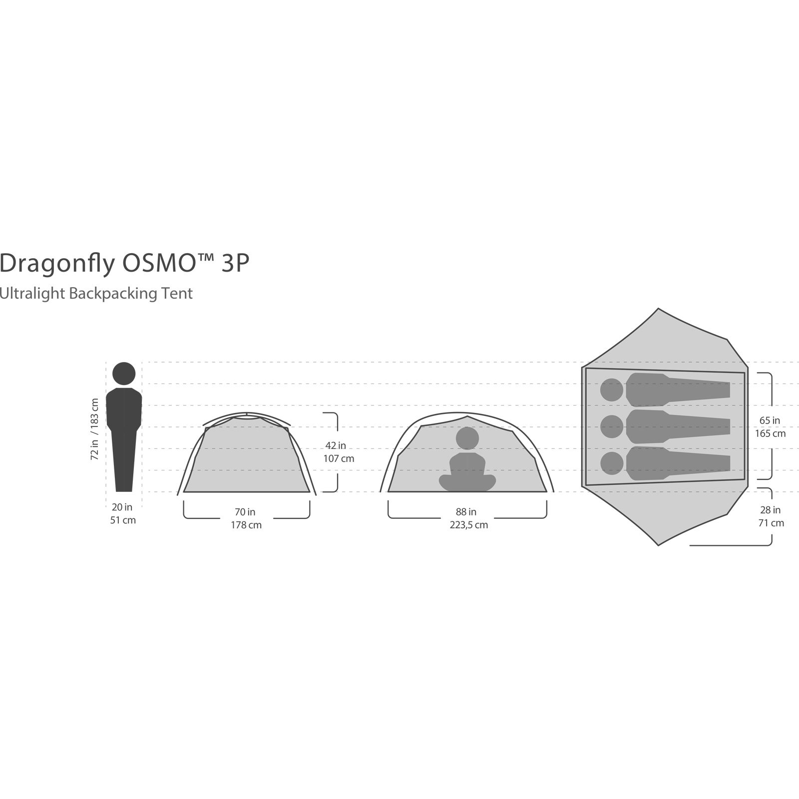 NEMO Dragonfly OSMO 3P - Zelt fog - Bild 11