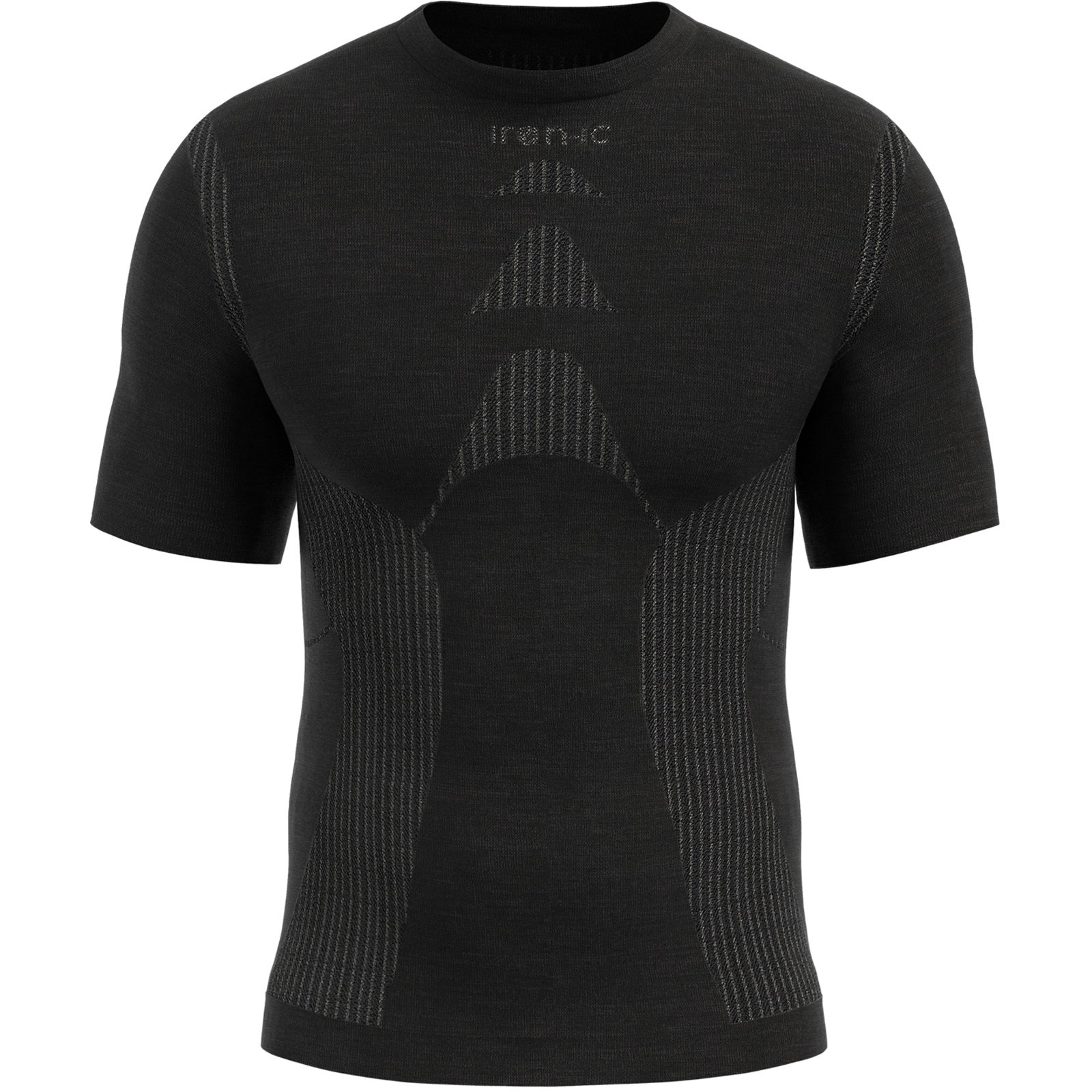 iron-ic Merino 40 Shortsleeve Man - Kurzarmshirt black - Bild 1