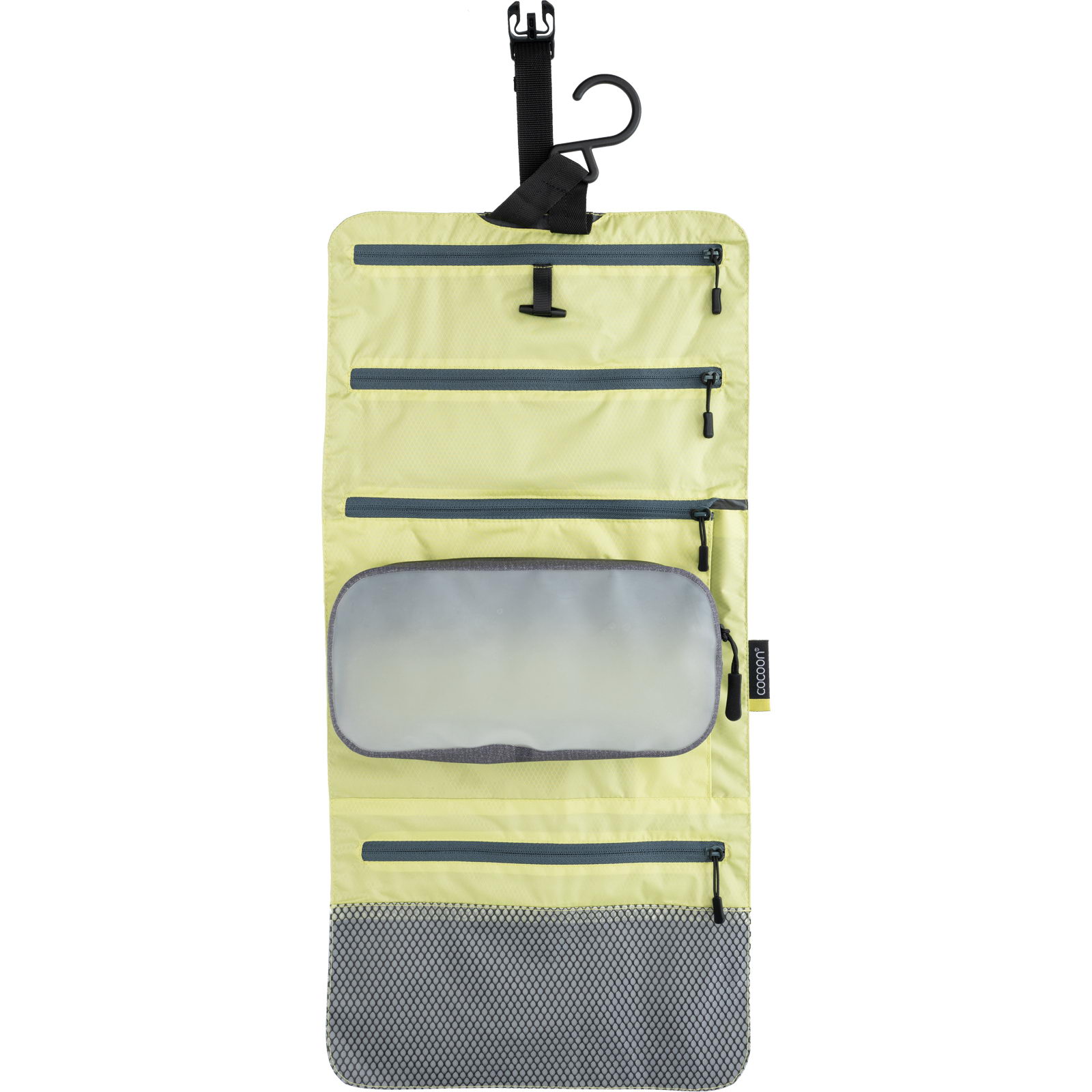 COCOON Hanging Toiletry Kit Minimalist Light - Kulturbeutel star grey-wild lime - Bild 3