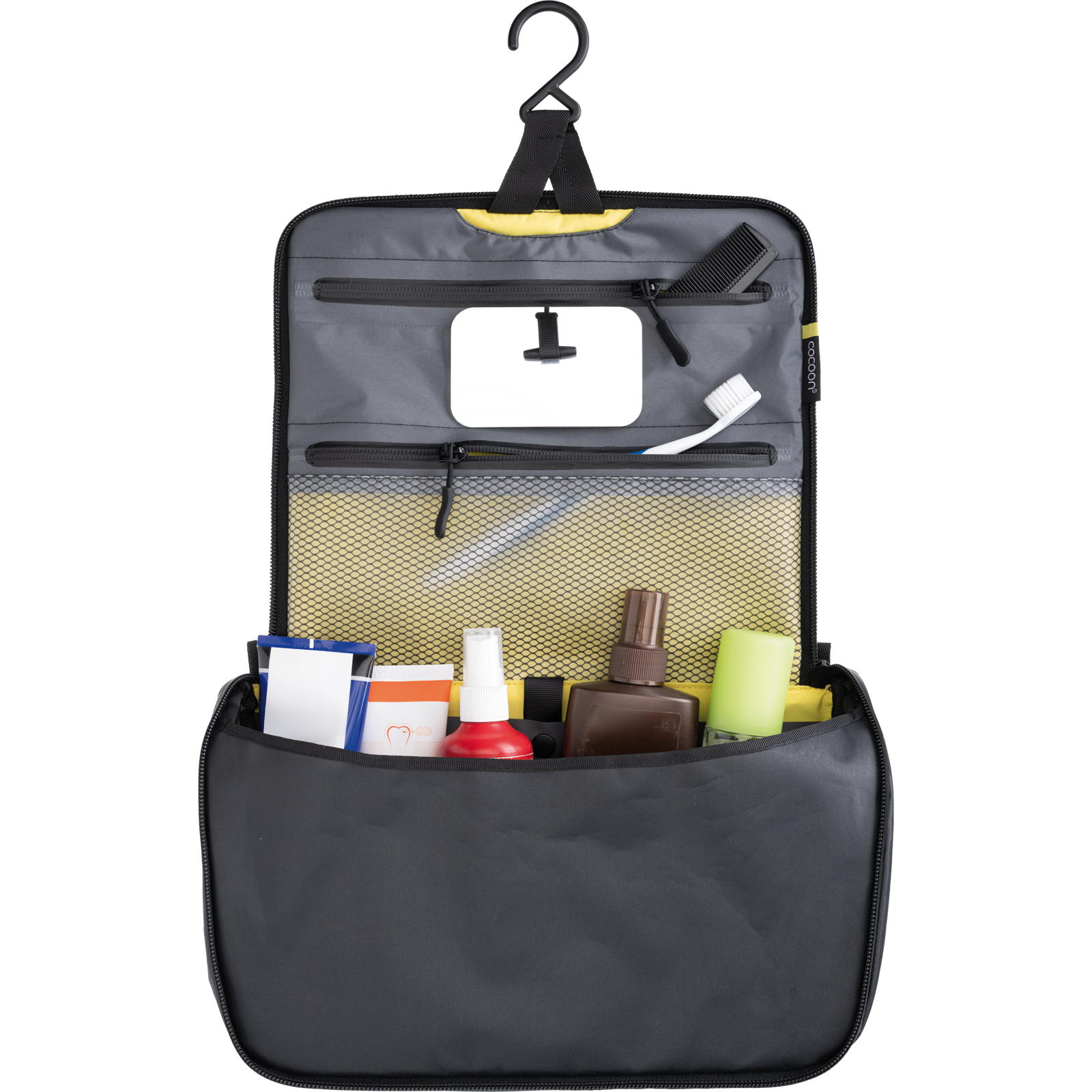 COCOON Toiletry Kit Allrounder - Waschbeutel grey-black-yellow - Bild 4