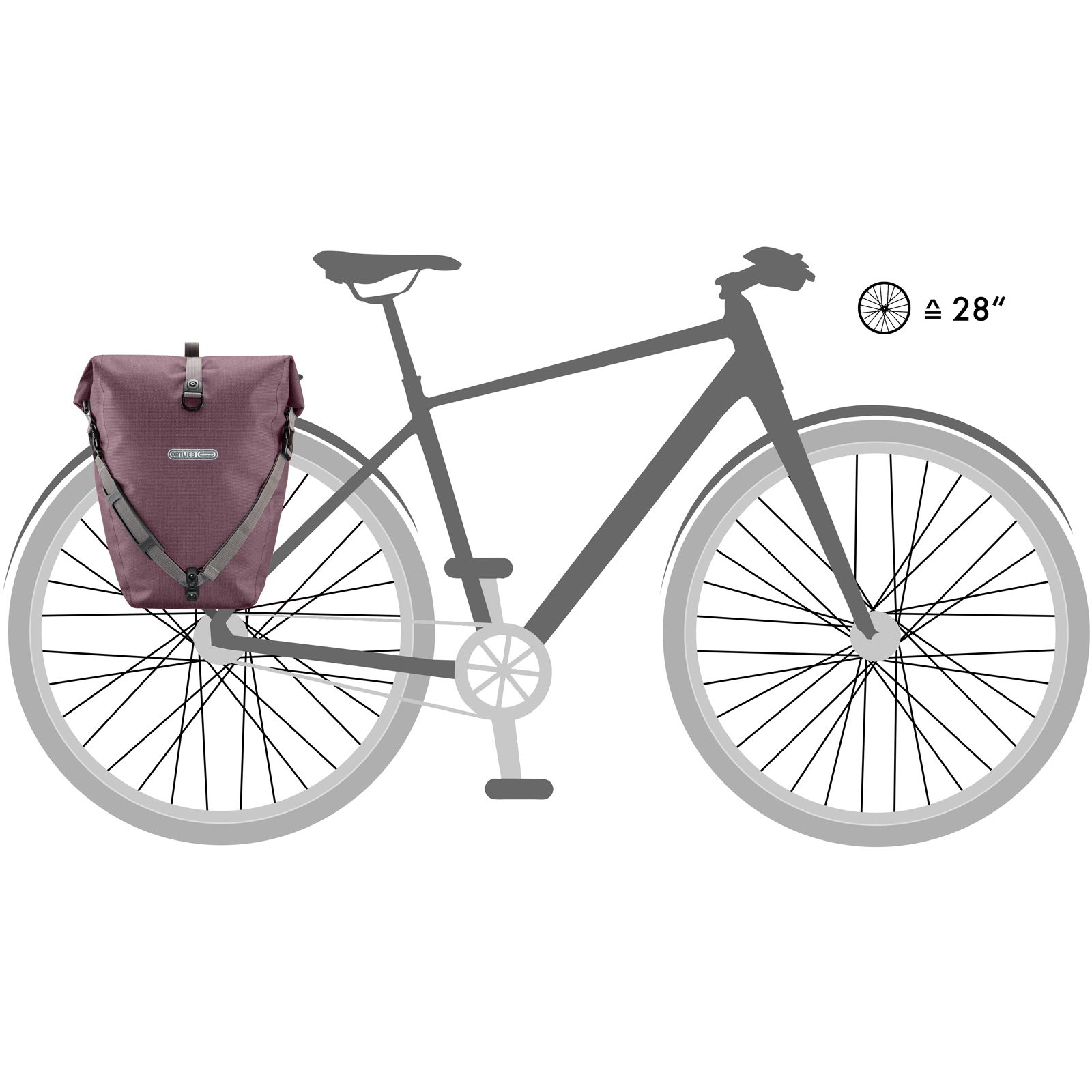 ORTLIEB BACK-ROLLER 20L Urban QL3.1 - Gepäckträgertasche ash rose - Bild 15