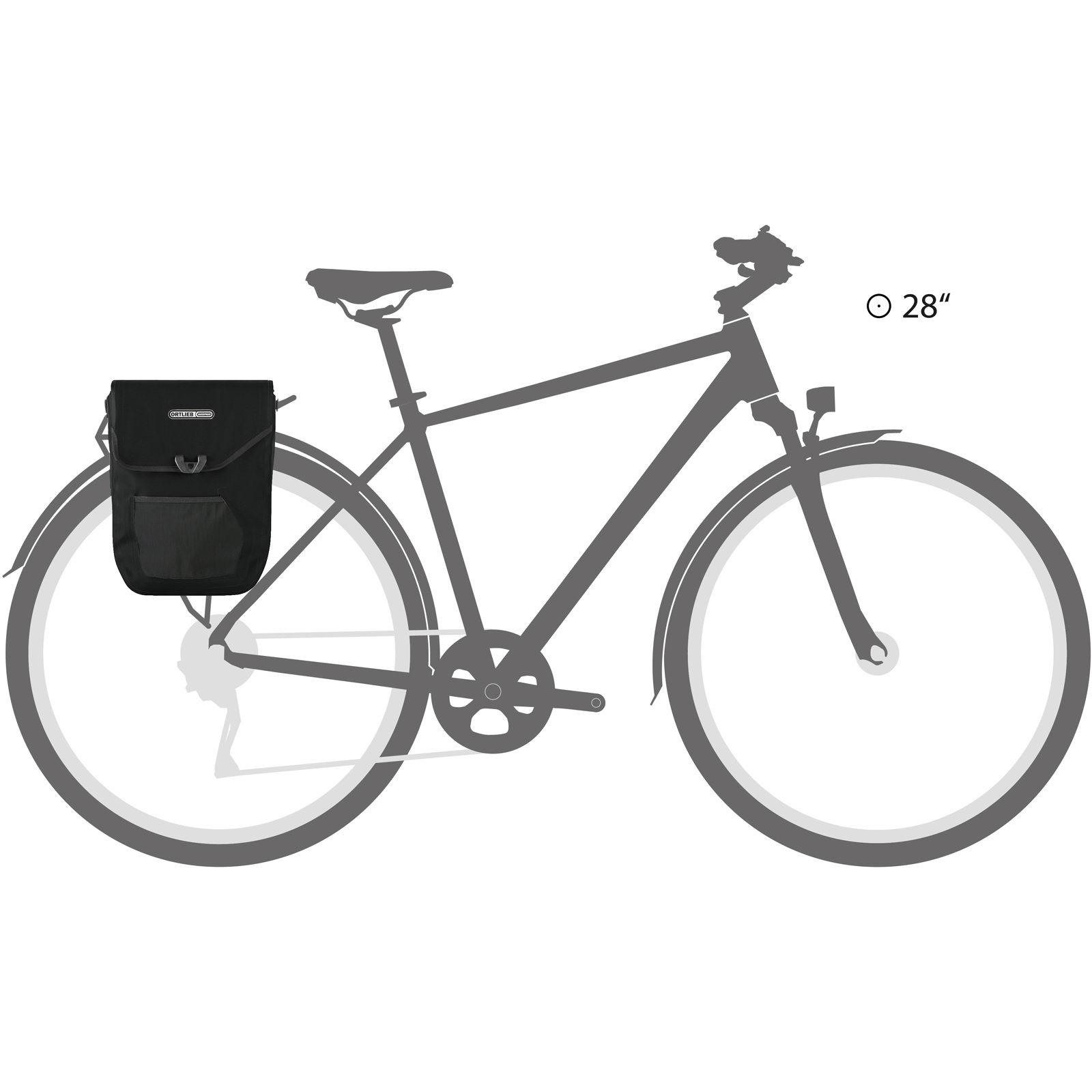 ORTLIEB PEDAL-MATE 16L - Fahrradtasche black - Bild 9