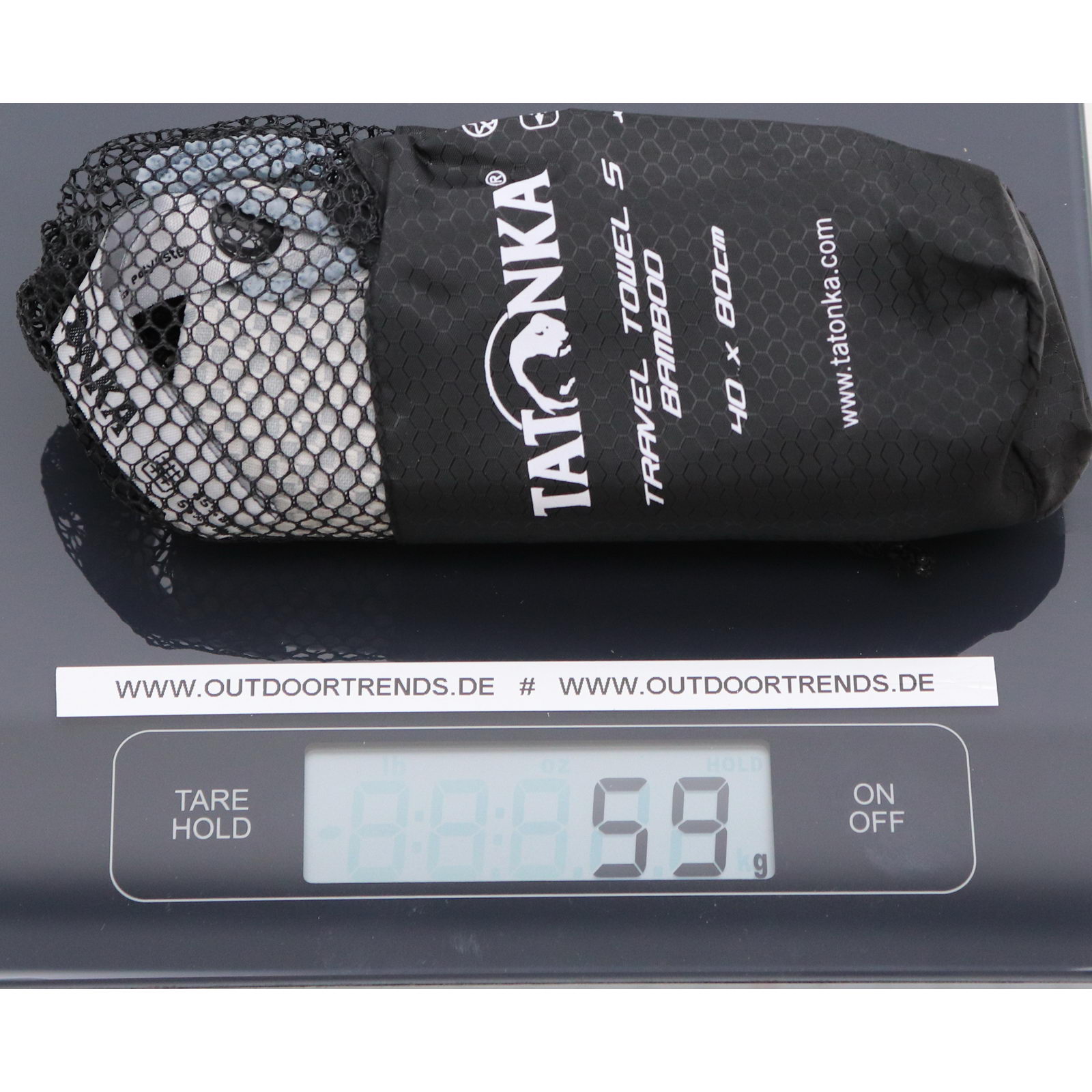 Tatonka Travel Towel Bamboo S - Funktionshandtuch grey - Bild 3