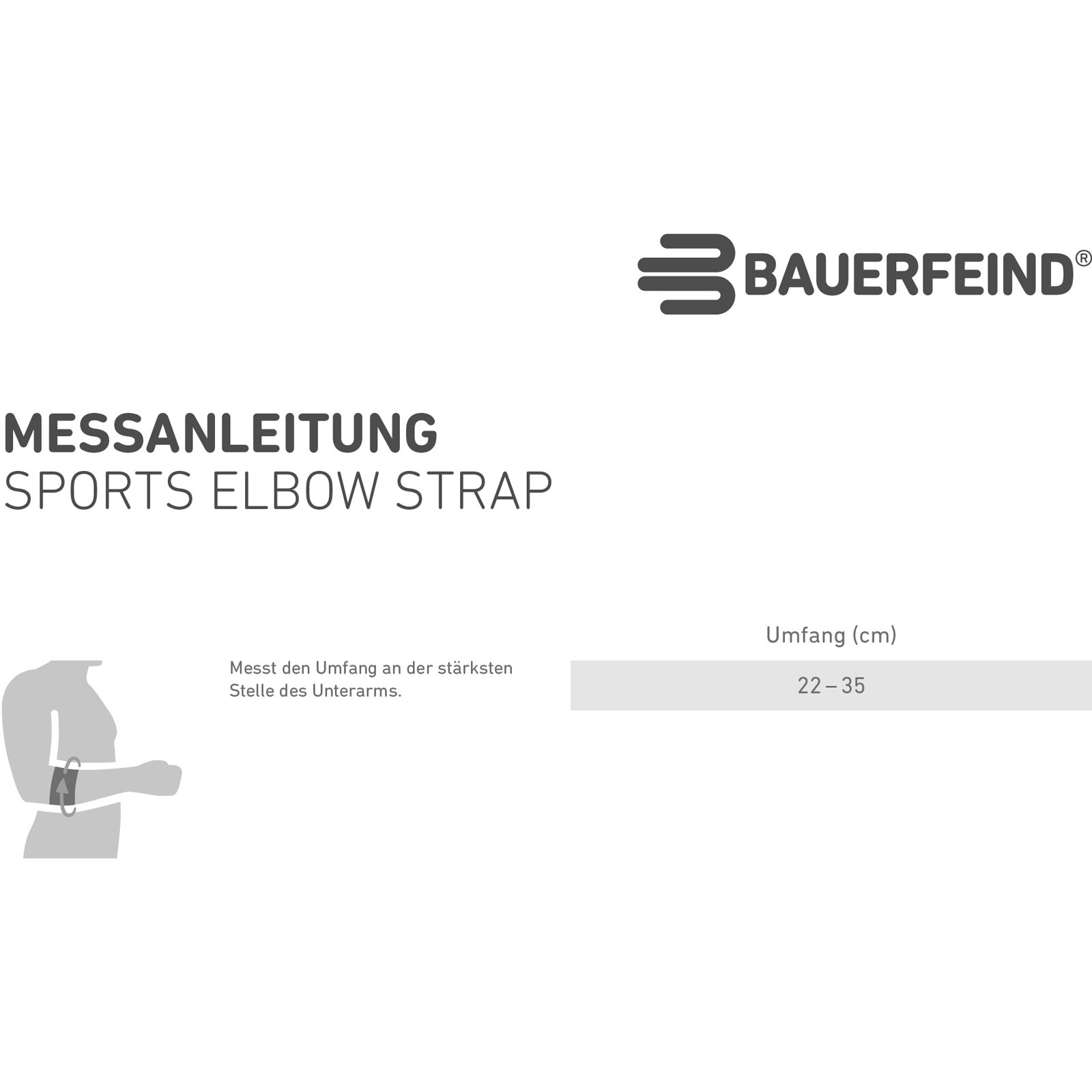 Bauerfeind Sports Sports Elbow Strap - Ellenbogenspange black - Bild 5