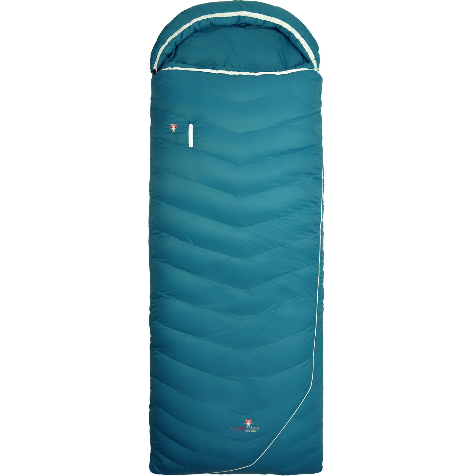 Grüezi Bag DownWool Subzero Comfort 2.0 - Daunen- & Wollschlafsack autumn blue - Bild 2