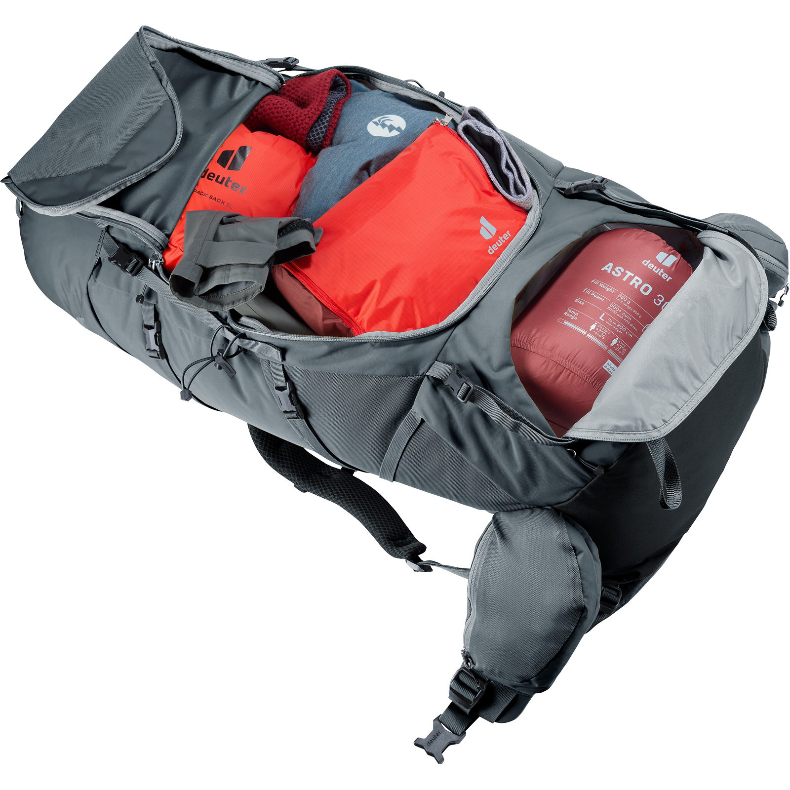 deuter Aircontact Core 65+10 SL - Trekkingrucksack graphite - Bild 9