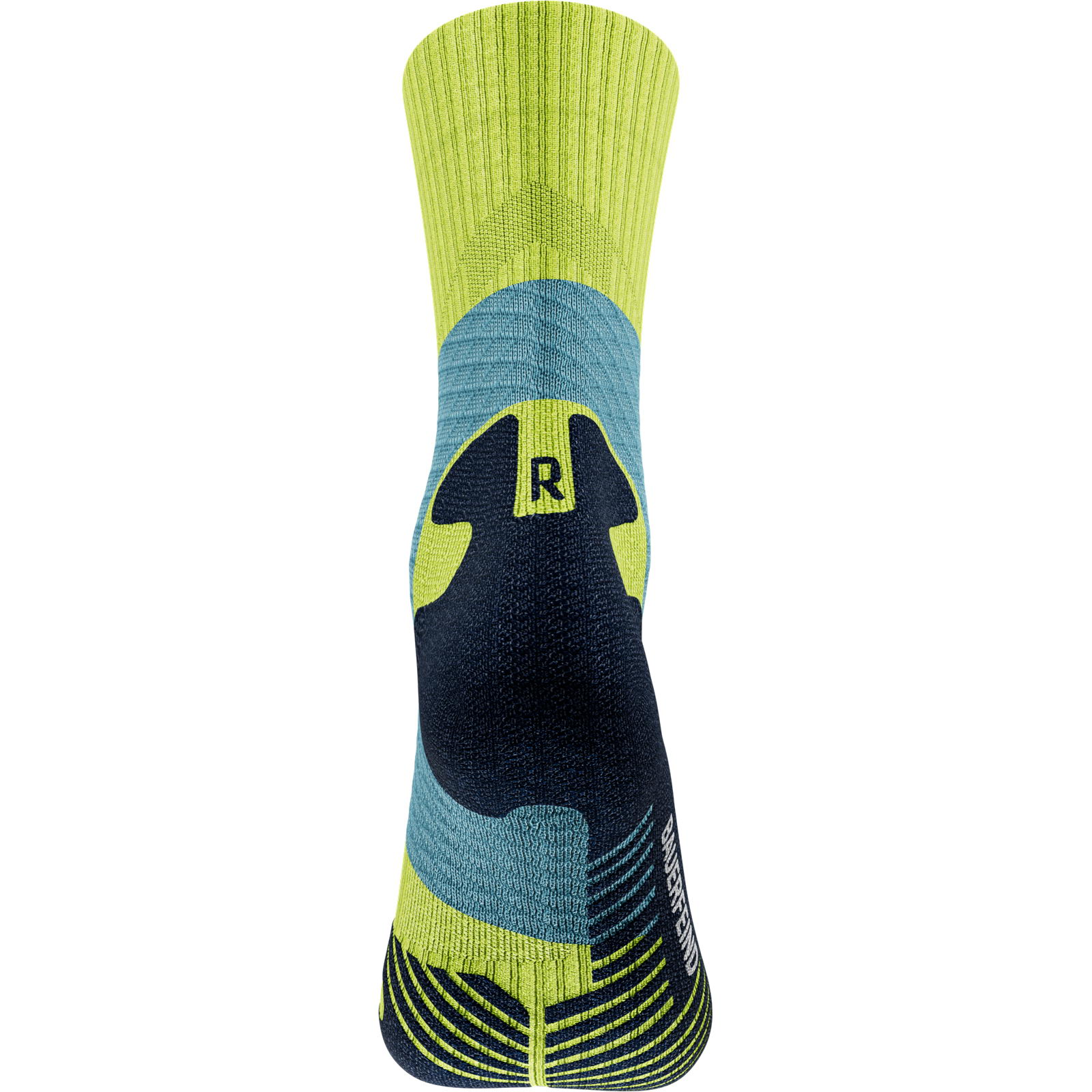 Bauerfeind Sports Trail Run Mid Cut Socks Men - Trailrunning Socken bright lemon - Bild 6