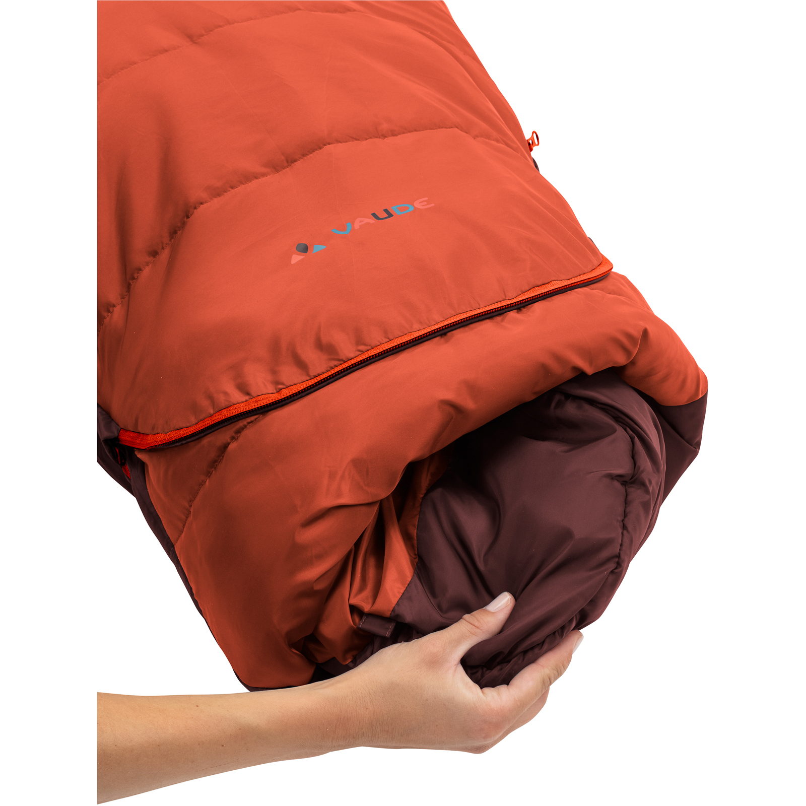 VAUDE Kobel Adjust 500 II SYN - Kinder- und Jugend-Schlafsack dark cherry - Bild 4
