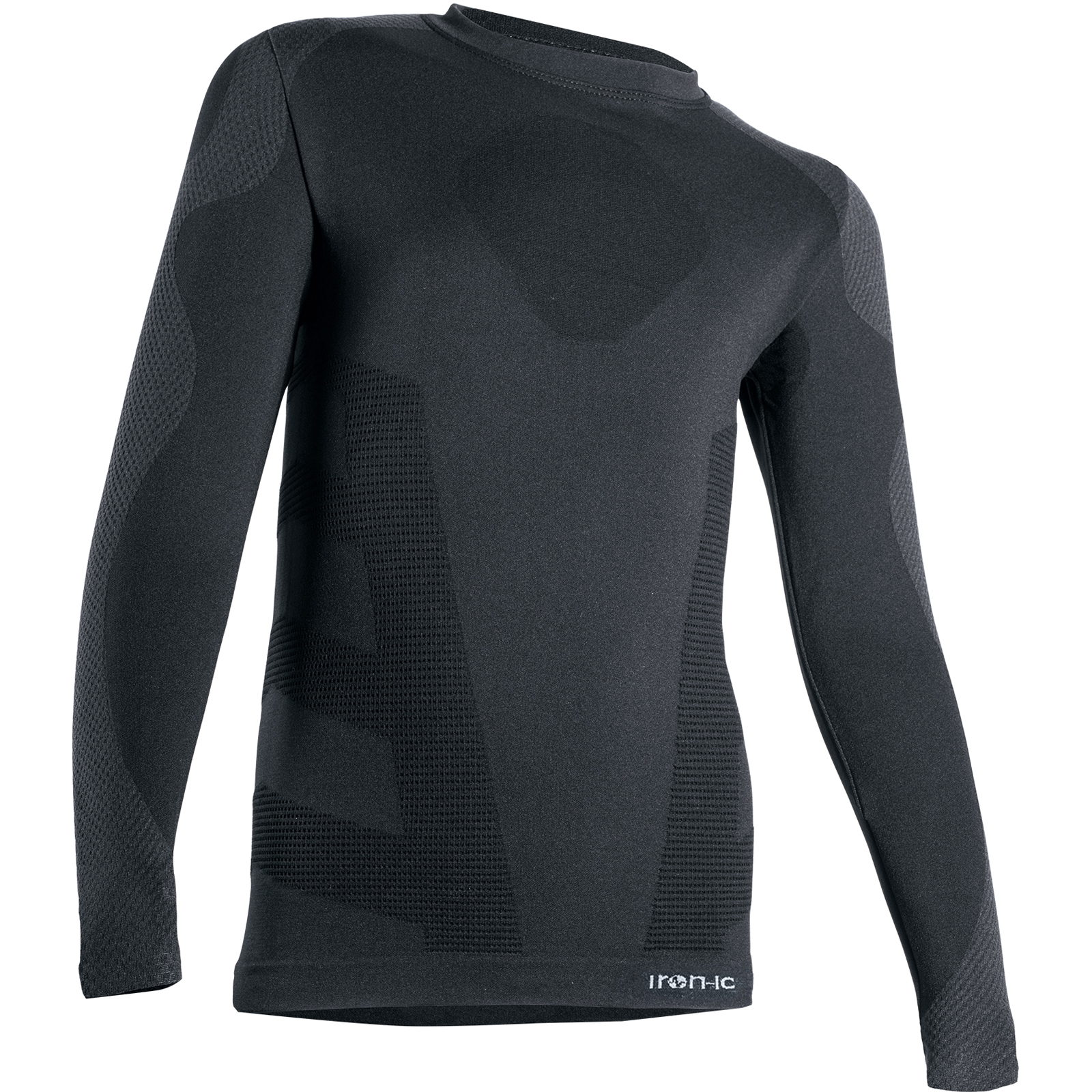 iron-ic I-Soft Longsleeve Junior - Funktionsshirt nero - Bild 1