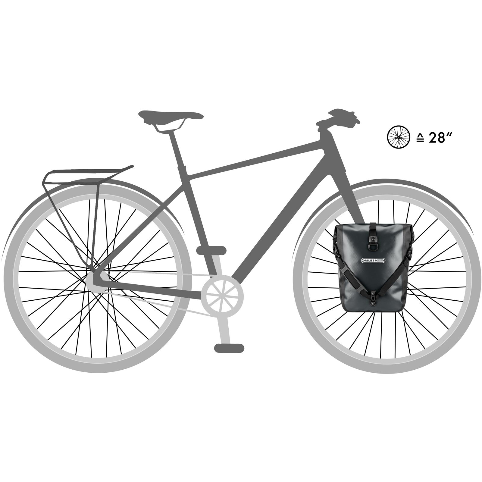 ORTLIEB Sport-Roller - Vorderradtaschen asphalt-schwarz - Bild 18