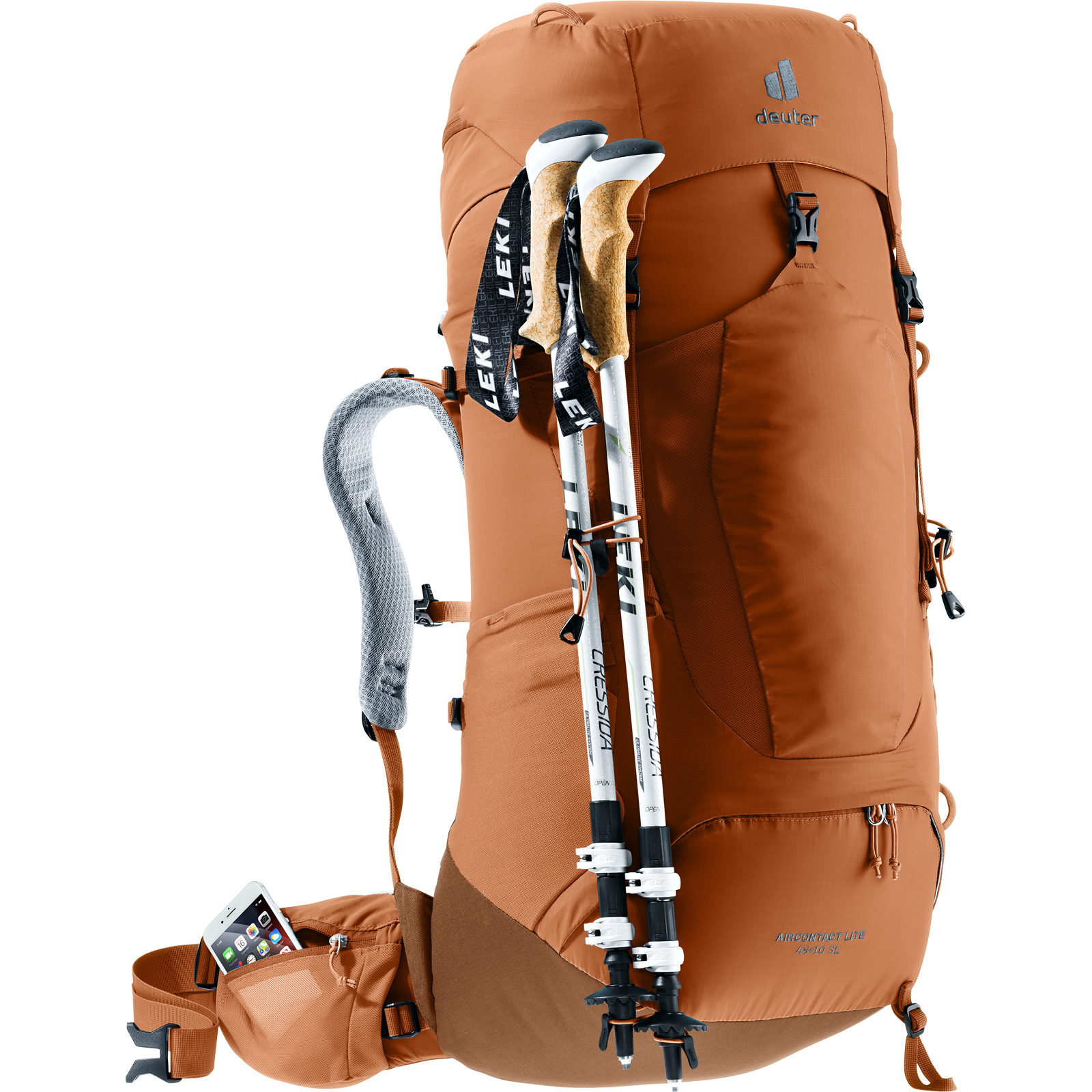 deuter Aircontact Lite 45+10 SL - Damen-Trekkingrucksack pecan-mocha - Bild 9