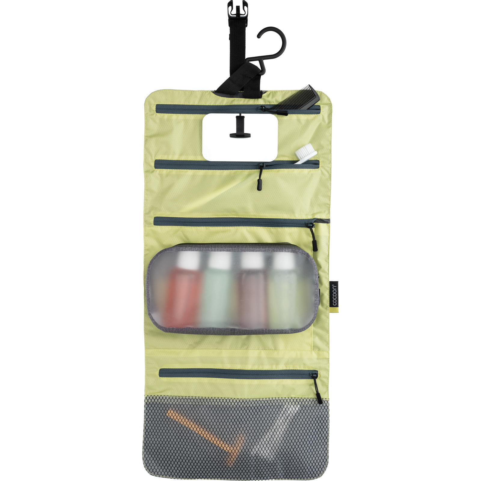 COCOON Hanging Toiletry Kit Minimalist Light - Kulturbeutel star grey-wild lime - Bild 2