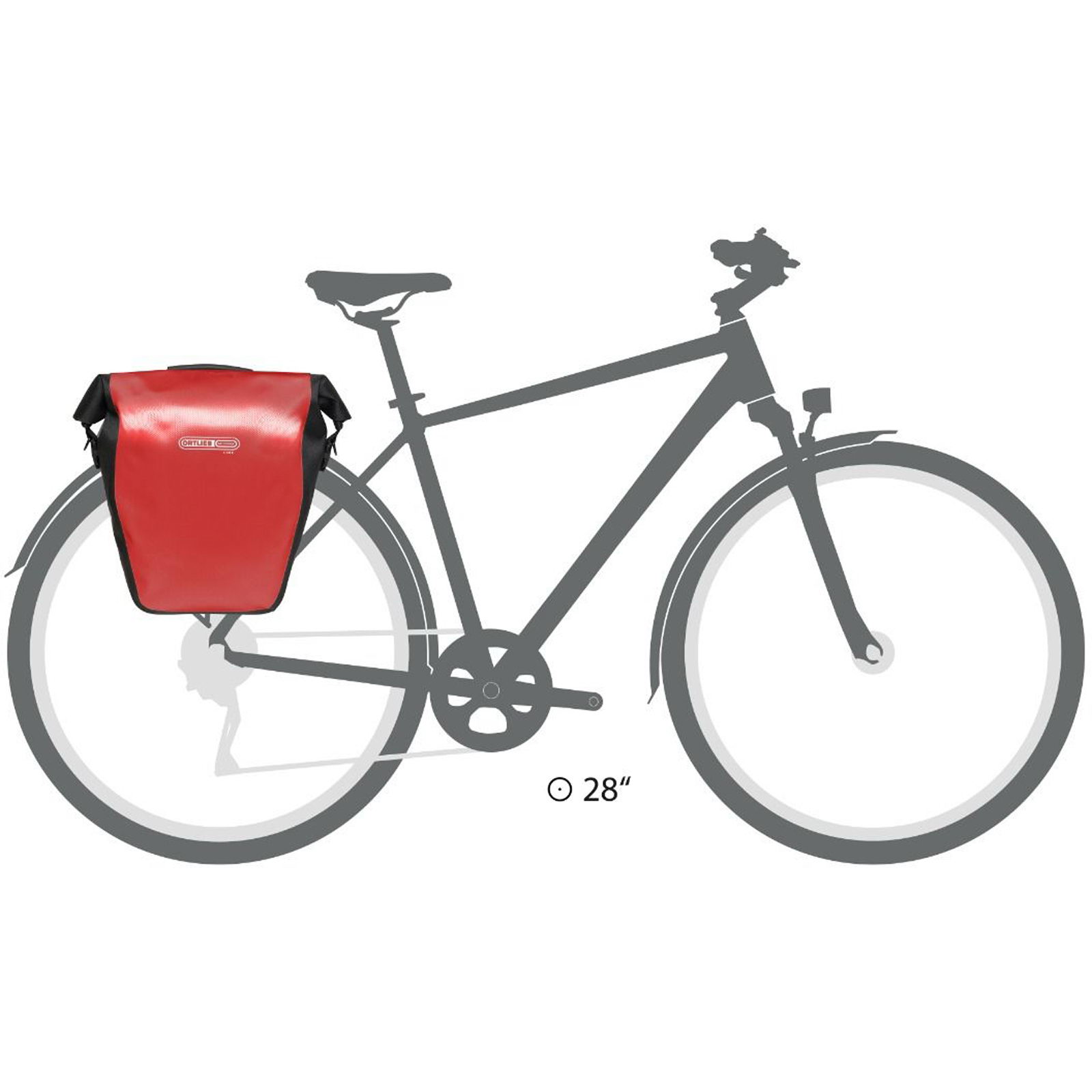 ORTLIEB BACK-ROLLER 20L Base - Hinterradtasche red-black - Bild 9