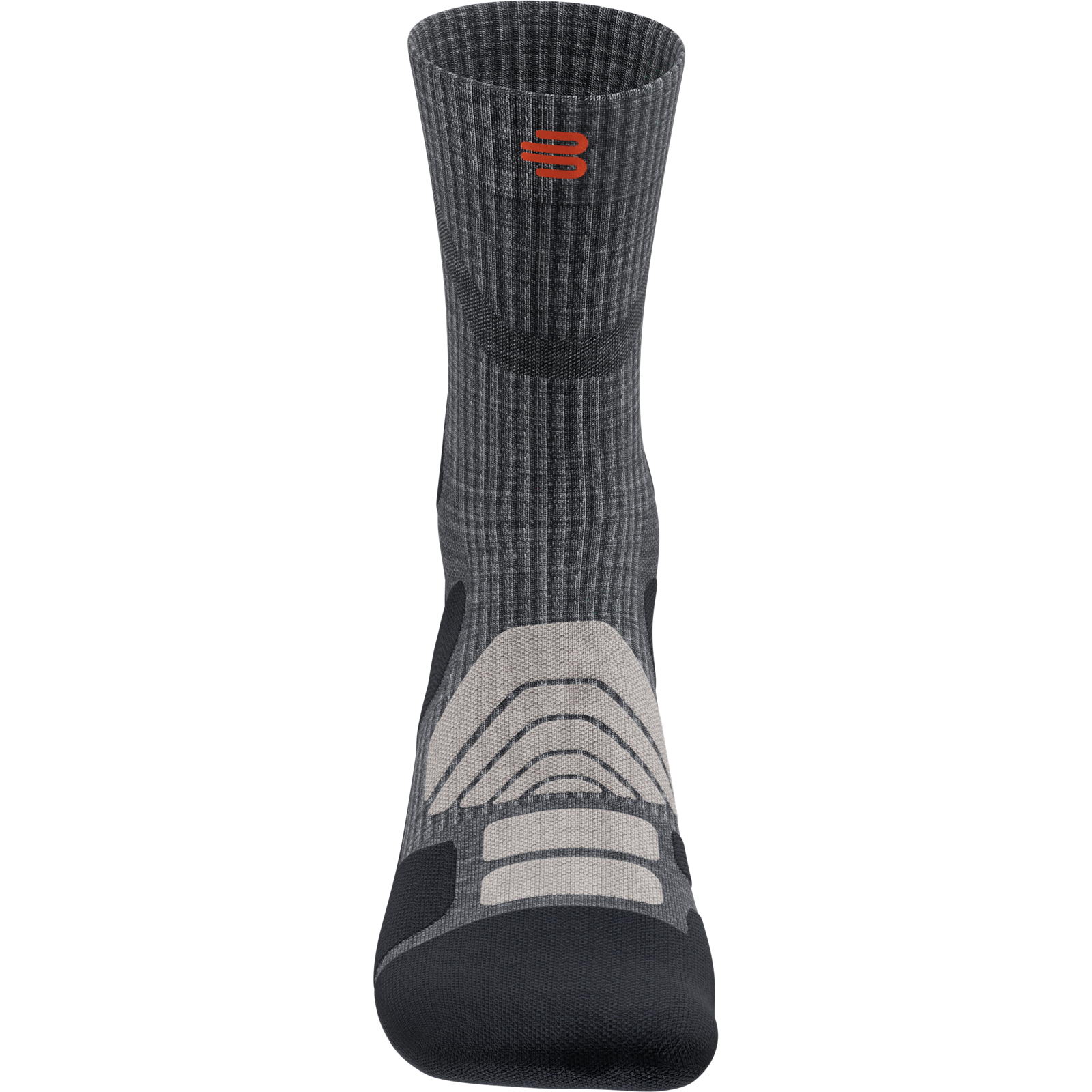 Bauerfeind Sports Outdoor Merino Mid Cut Socks Men - Wander-Socken lava grey - Bild 4