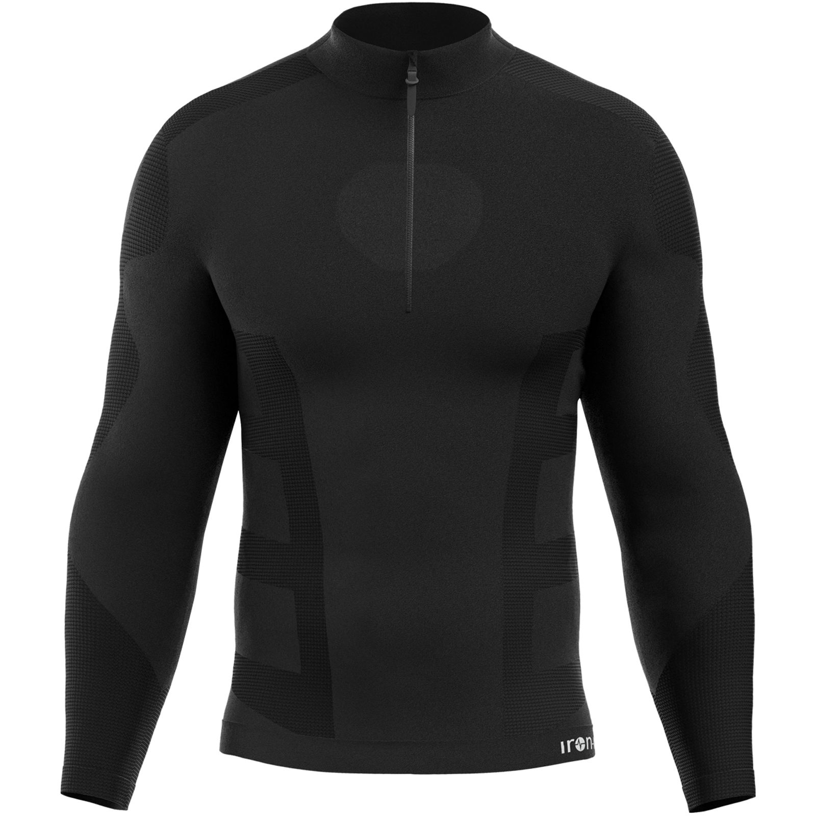 iron-ic I-Soft Longsleeve 1/2 Zip Man - Funktionsshirt black - Bild 1