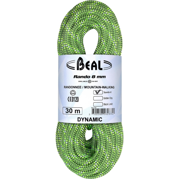 Beal Rando 8.0 mm - Zwillingsseil green - Bild 6