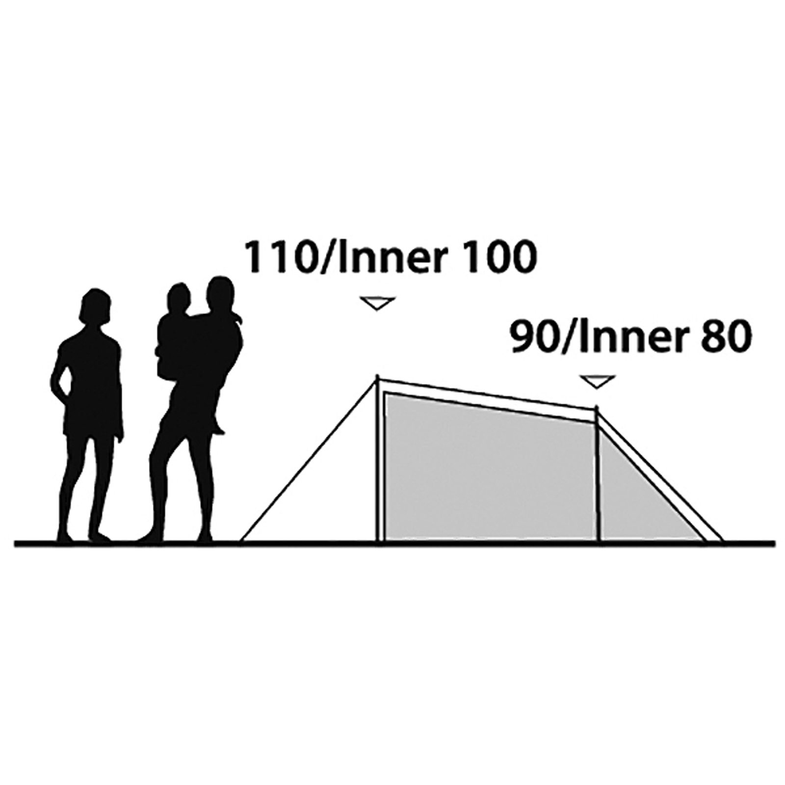 Outwell Earth 2 - Zwei-Personen-Tunnel-Zelt